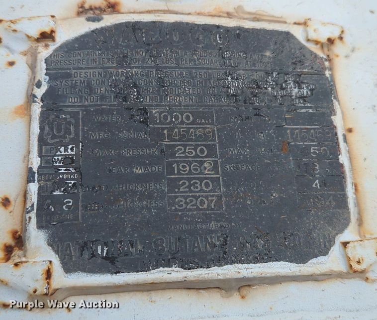 image for item NG9281 National Butane Gas Co propane tank 