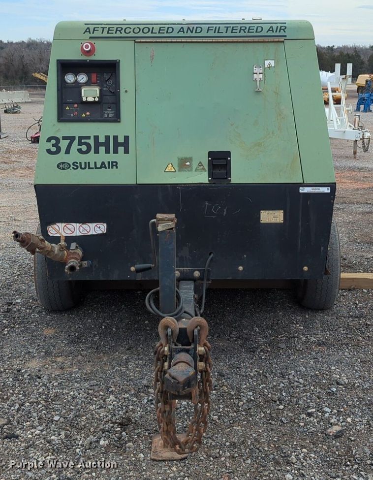 image for item NG9286 2018 Sullair 375HH air compressor