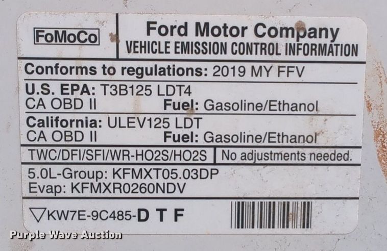 image for item NG9300 2019 Ford F150 SuperCrew pickup truck