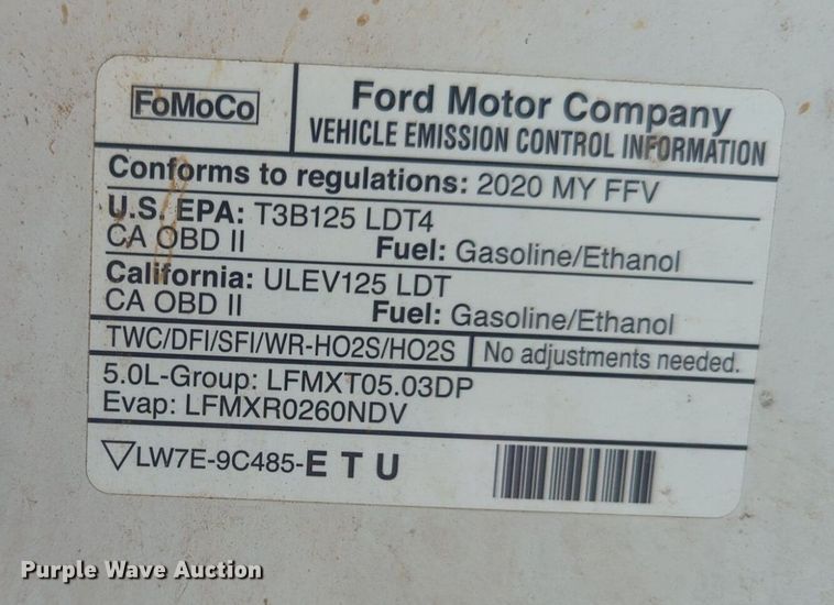 image for item NG9911 2020 Ford F150 SuperCrew pickup truck