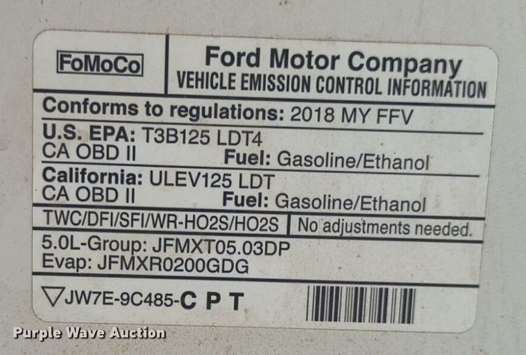 image for item NG9913 2018 Ford  F150 SuperCrew pickup truck