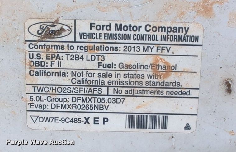 image for item NG9916 2013 Ford F150 SuperCab pickup truck