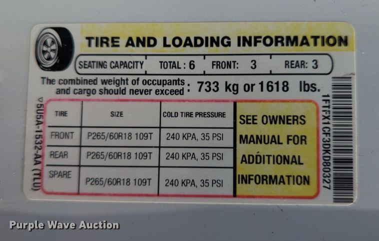 image for item NG9916 2013 Ford F150 SuperCab pickup truck