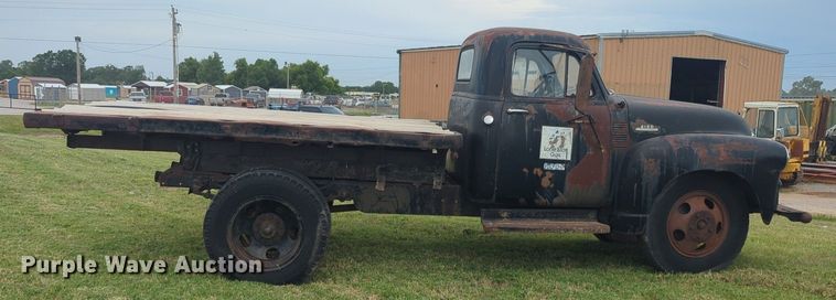 image for item NW9551 1954 Chevrolet  4100 dump flatbed pickup truck