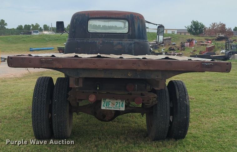 image for item NW9551 1954 Chevrolet  4100 dump flatbed pickup truck