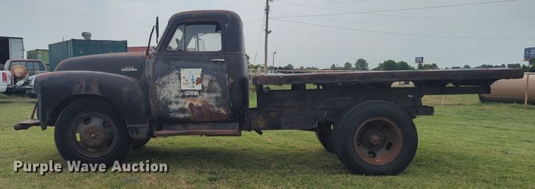 image for item NW9551 1954 Chevrolet  4100 dump flatbed pickup truck