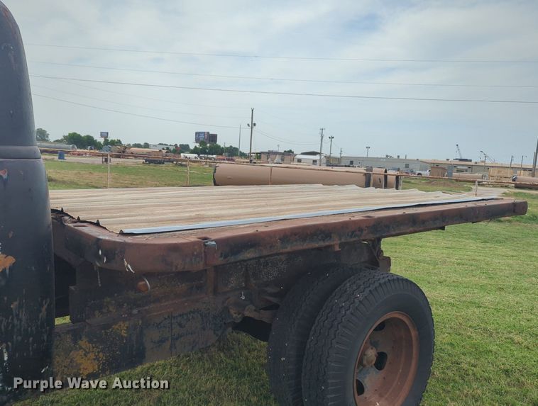 image for item NW9551 1954 Chevrolet  4100 dump flatbed pickup truck