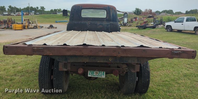 image for item NW9551 1954 Chevrolet  4100 dump flatbed pickup truck