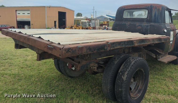 image for item NW9551 1954 Chevrolet  4100 dump flatbed pickup truck