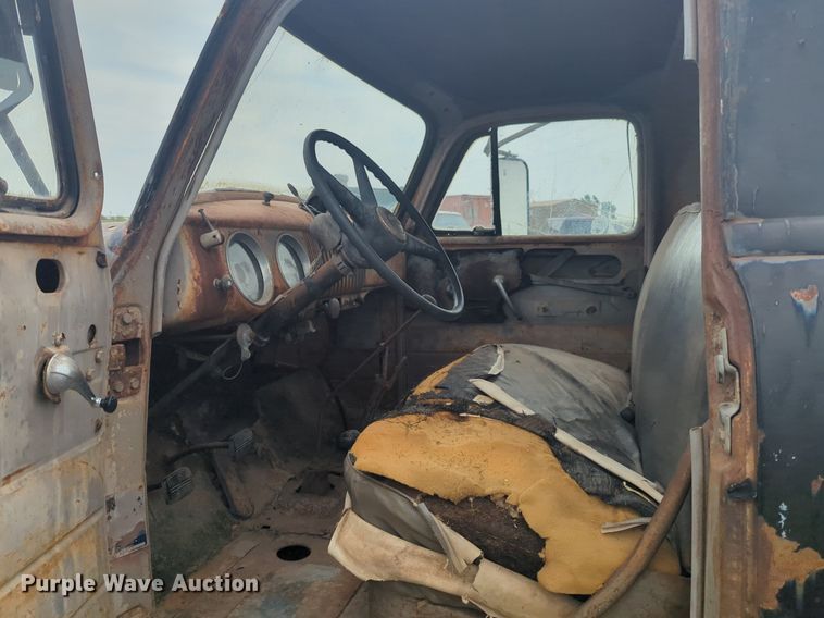 image for item NW9551 1954 Chevrolet  4100 dump flatbed pickup truck