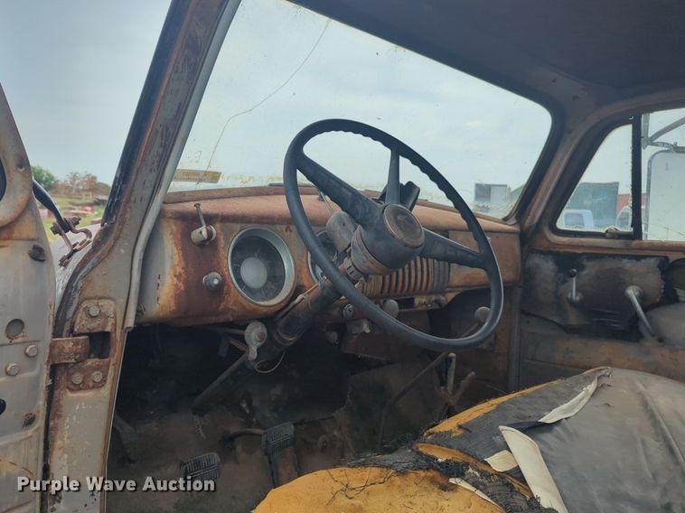 image for item NW9551 1954 Chevrolet  4100 dump flatbed pickup truck