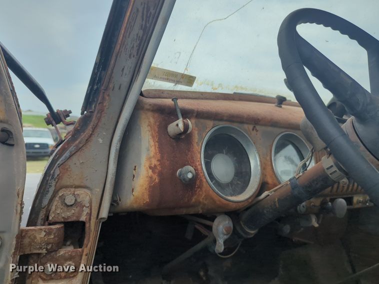 image for item NW9551 1954 Chevrolet  4100 dump flatbed pickup truck