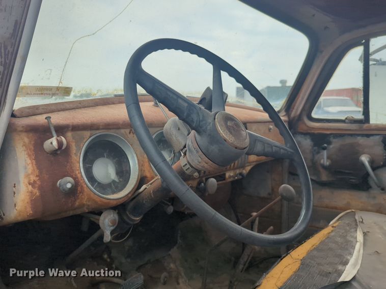 image for item NW9551 1954 Chevrolet  4100 dump flatbed pickup truck