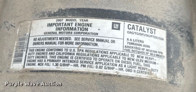 image for item OF9799 2007 Chevrolet  Silverado 2500HD pickup truck