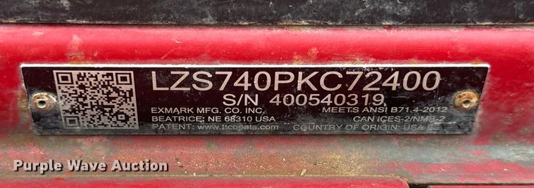 image for item OF9804 Exmark Lazer Z S-Series  ZTR lawn mower