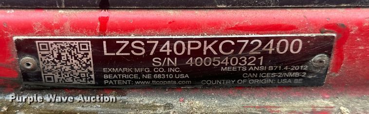 image for item OF9806 Exmark Lazer Z S-Series ZTR lawn mower