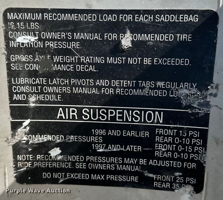 image for item OL9701 1998 Harley Davidson Electra Glide motorcycle