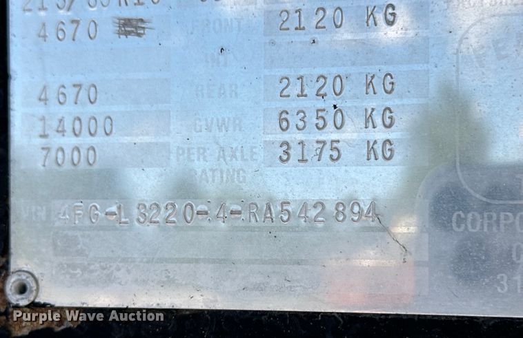 image for item OL9704 1994 Featherlite enclosed cargo trailer