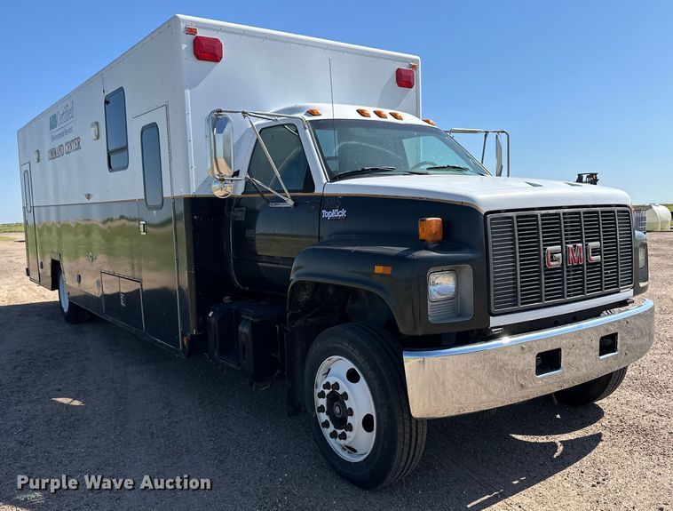 image for item OL9705 1995 GMC TopKick mobile command center truck