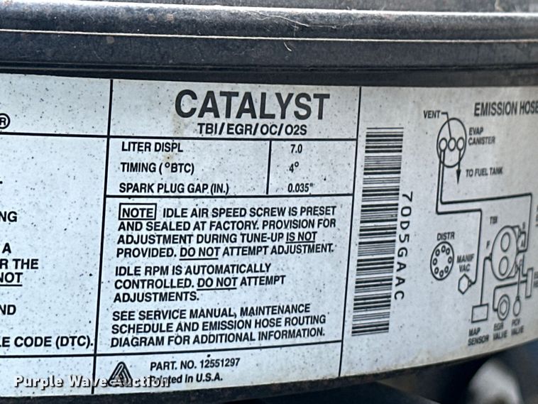 image for item OL9705 1995 GMC TopKick mobile command center truck