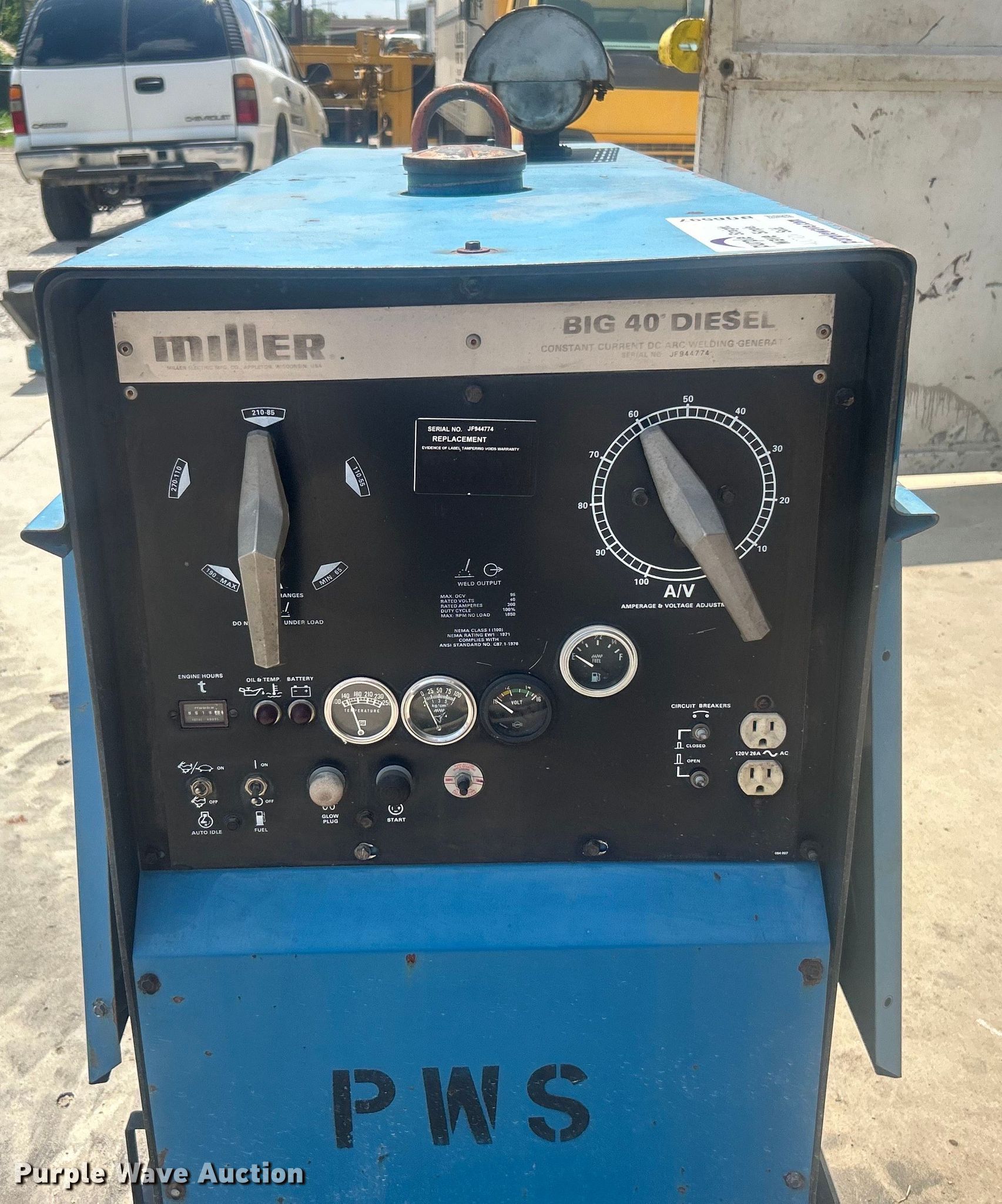 Miller Big 40 Diesel welder/generator in Tulsa, OK Item DO6597 for