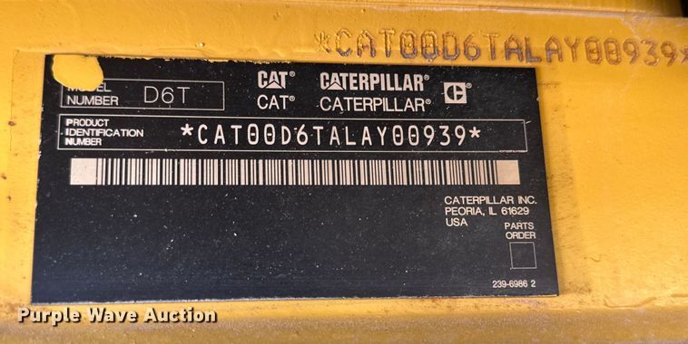 image for item DK6706 2008 Caterpillar D6T XL dozer