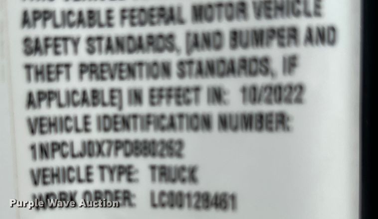 image for item DO2443 2023 Peterbilt 567 dump truck