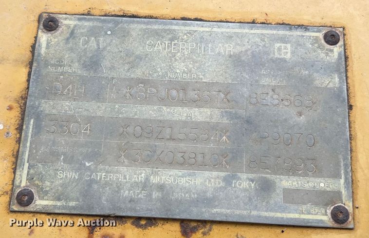 image for item DO2469 1996 Caterpillar D4H XL dozer