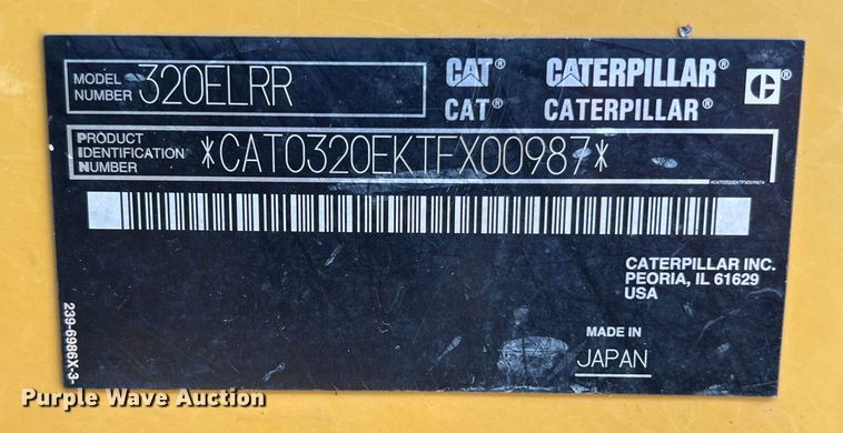 image for item DO2482 2014 Caterpillar 320E LRR excavator
