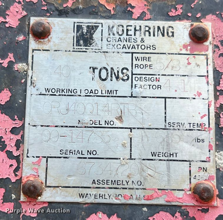 image for item DO2485 2001 Terex T340 crane