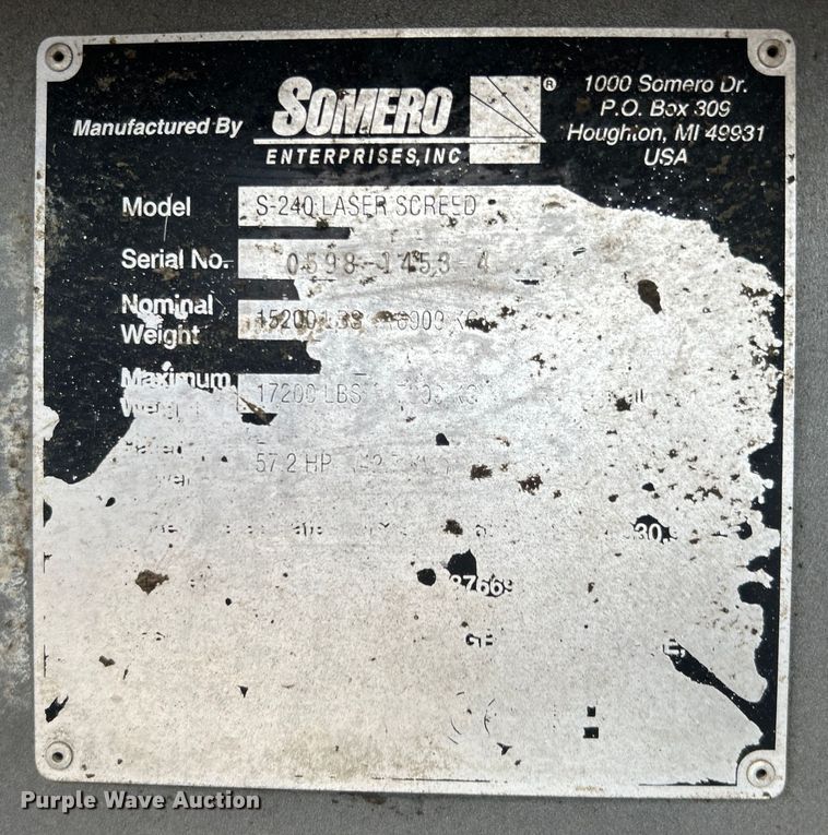 image for item DO6572 Somero S-240 laser screed