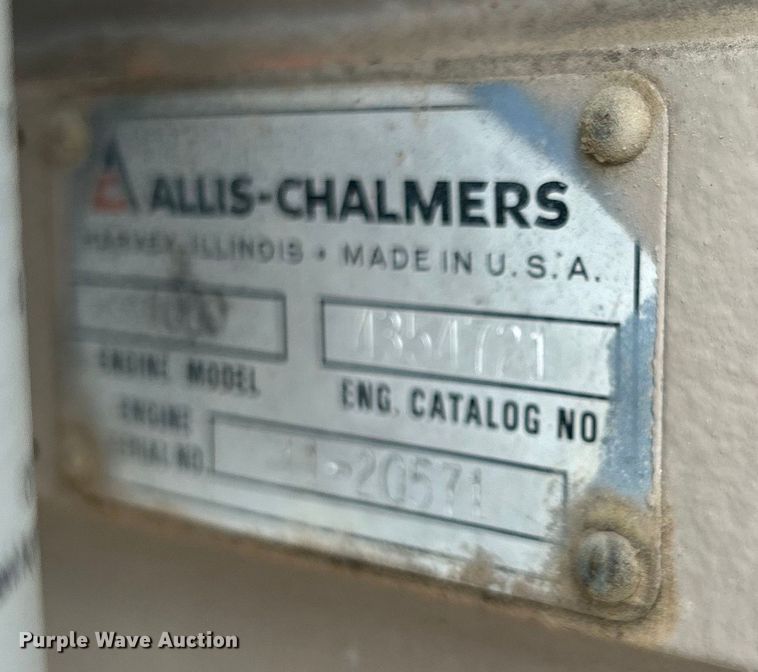 image for item DO6576 Allis Chalmers 8GKB generator