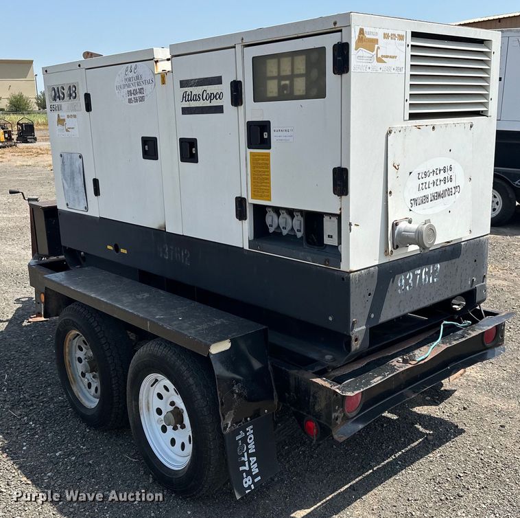 image for item DO6994 1999 Atlas Copco  QAS48 generator