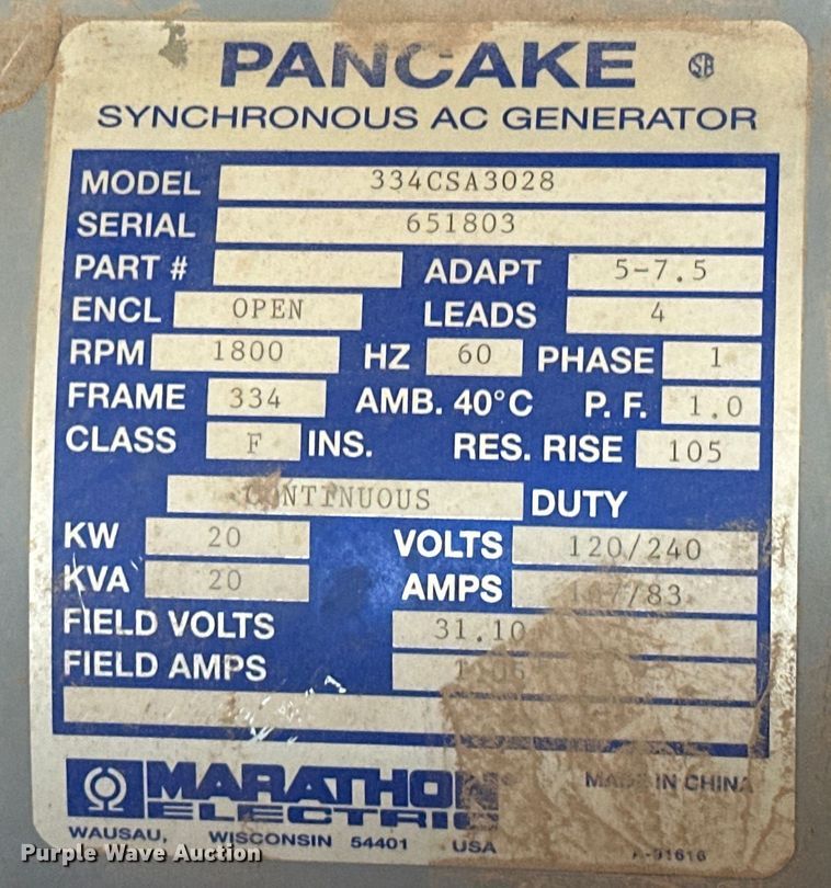 image for item DO7009 Allmand  Maxi-Lite ML20 light plant