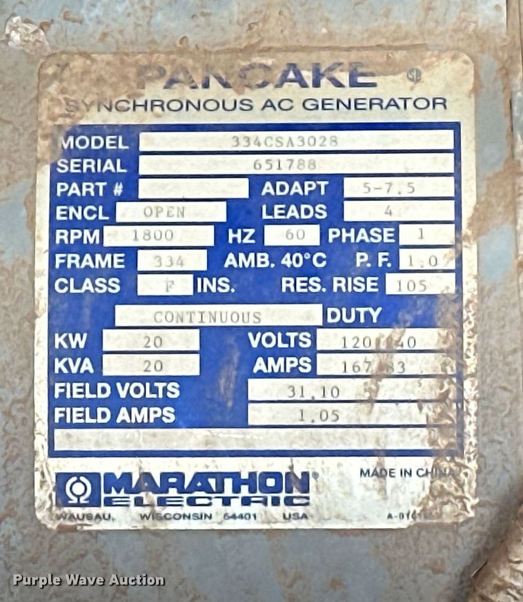 image for item DO7020 Allmand  Maxi-Lite ML20 light plant