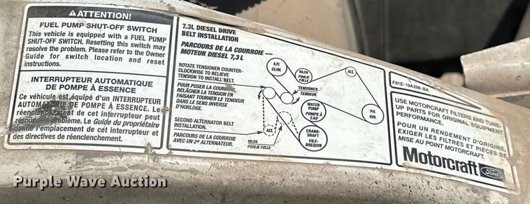 image for item DO7021 1999 Ford F450 Super Duty flatbed truck