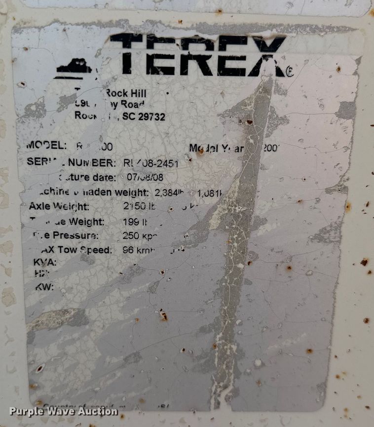 image for item DO7084 Terex RL4000 light plant
