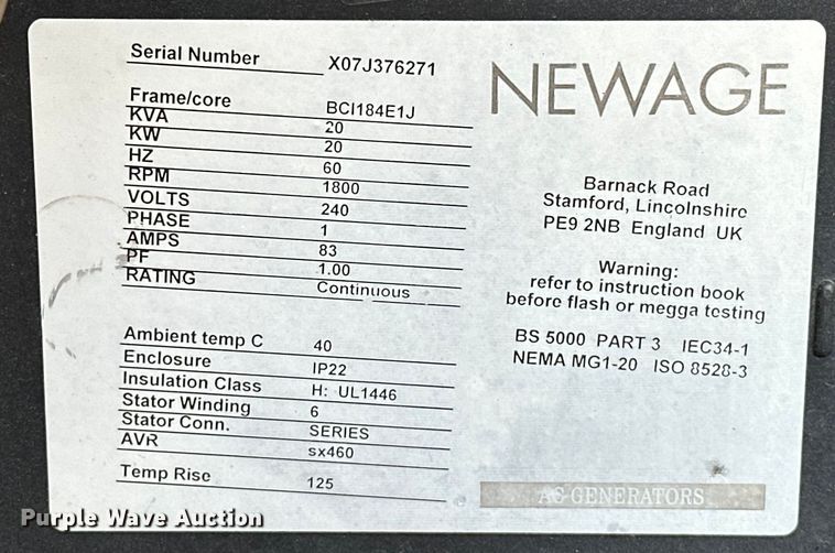 image for item DO7085 Terex 05000AL-4MH light plant