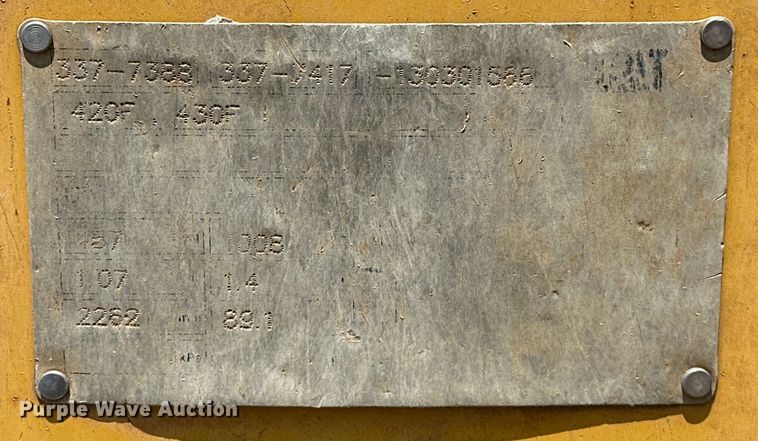 image for item DO7095 2015 Caterpillar  420F2 backhoe