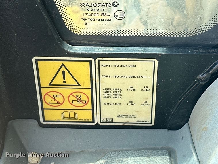 image for item DO7095 2015 Caterpillar  420F2 backhoe