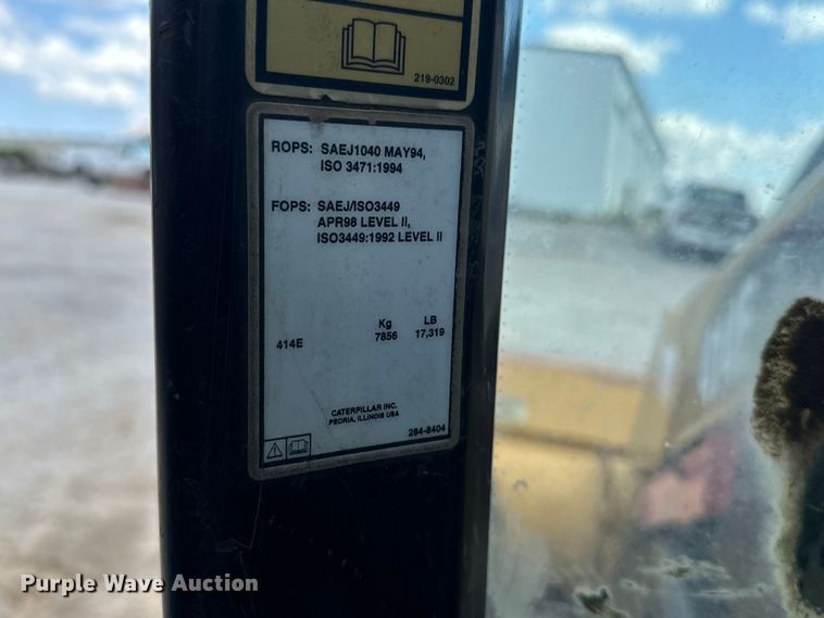 image for item DO7097 2007 Caterpillar  414E IL loader