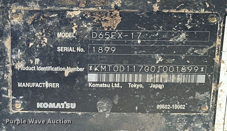 image for item DO7103 2013 Komatsu  D65EX dozer