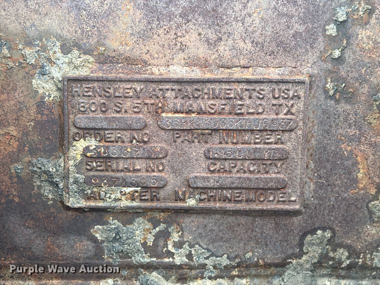 image for item DO7122 Hensley  excavator bucket