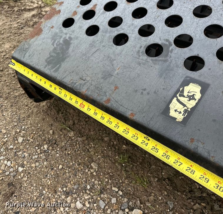 image for item DO7126 Caterpillar  LR18B skid steer landscape rake