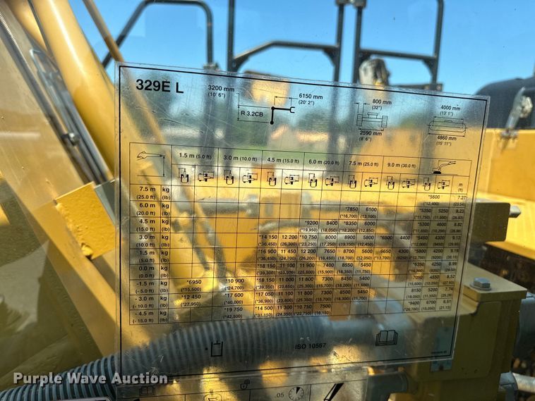 image for item DO7149 2012 Caterpillar  329E L excavator