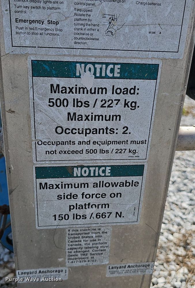 image for item DP1010 Genie TMZ-34/19 boom lift