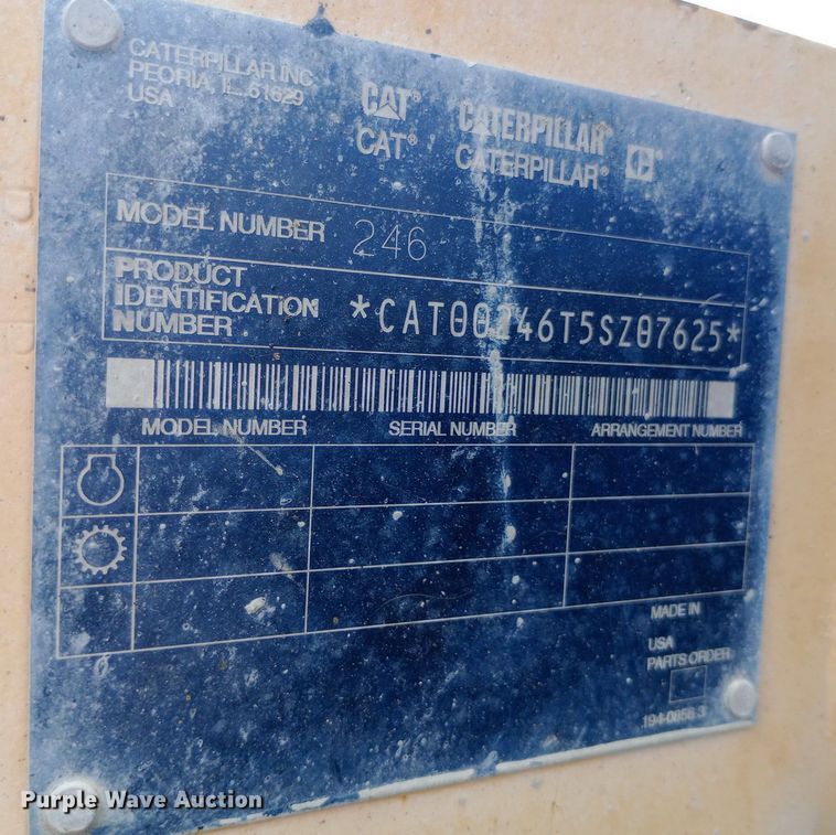 image for item DP1180 2003 Caterpillar  246 skid steer loader