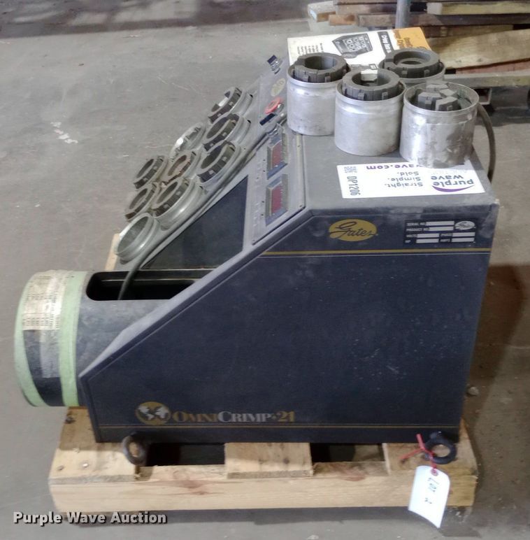 image for item DP1206 Gates Omni Crimp 21 hydraulic hose crimping machine