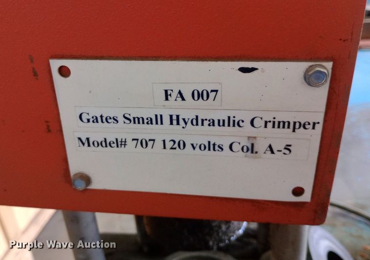 image for item DP1208 Gates PC 707 hose crimper