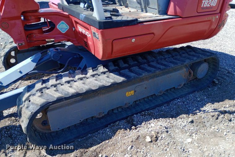 image for item DP1214 2017 Takeuchi TB240 mini excavator